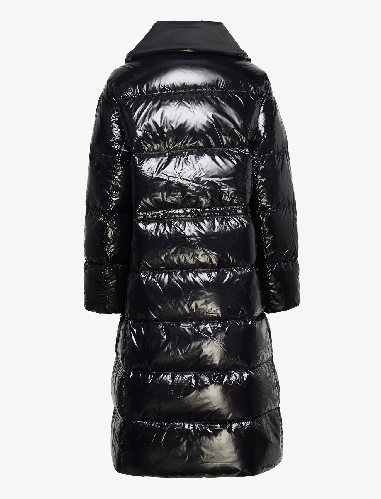 Calvin Klein - HIGH SHINE PADDED PUFFER COAT - kurtki zimowe - ck black - 1