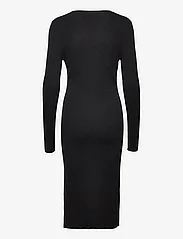 Calvin Klein - RIB OPEN NECK DRESS - stramme kjoler - ck black - 1