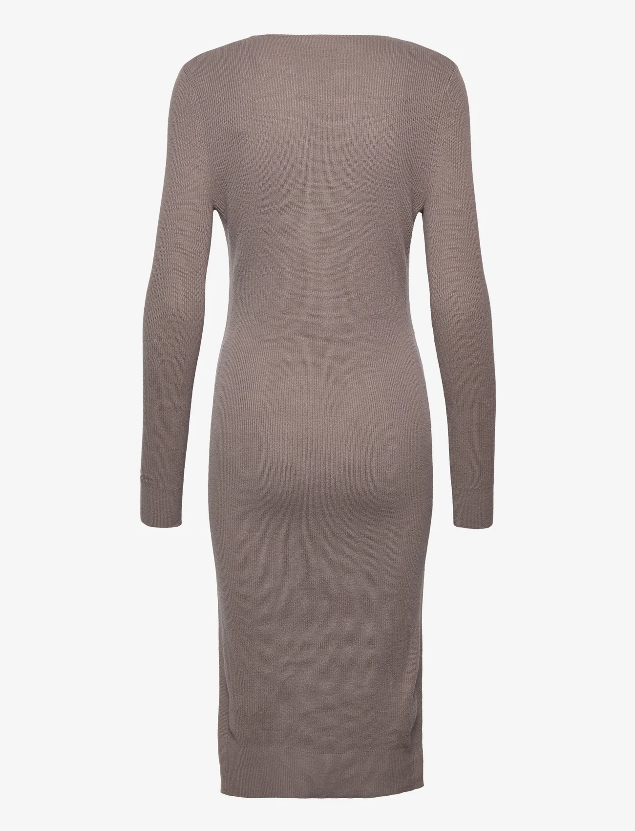 Calvin Klein Rib Open Neck Dress - Midi dresses 
