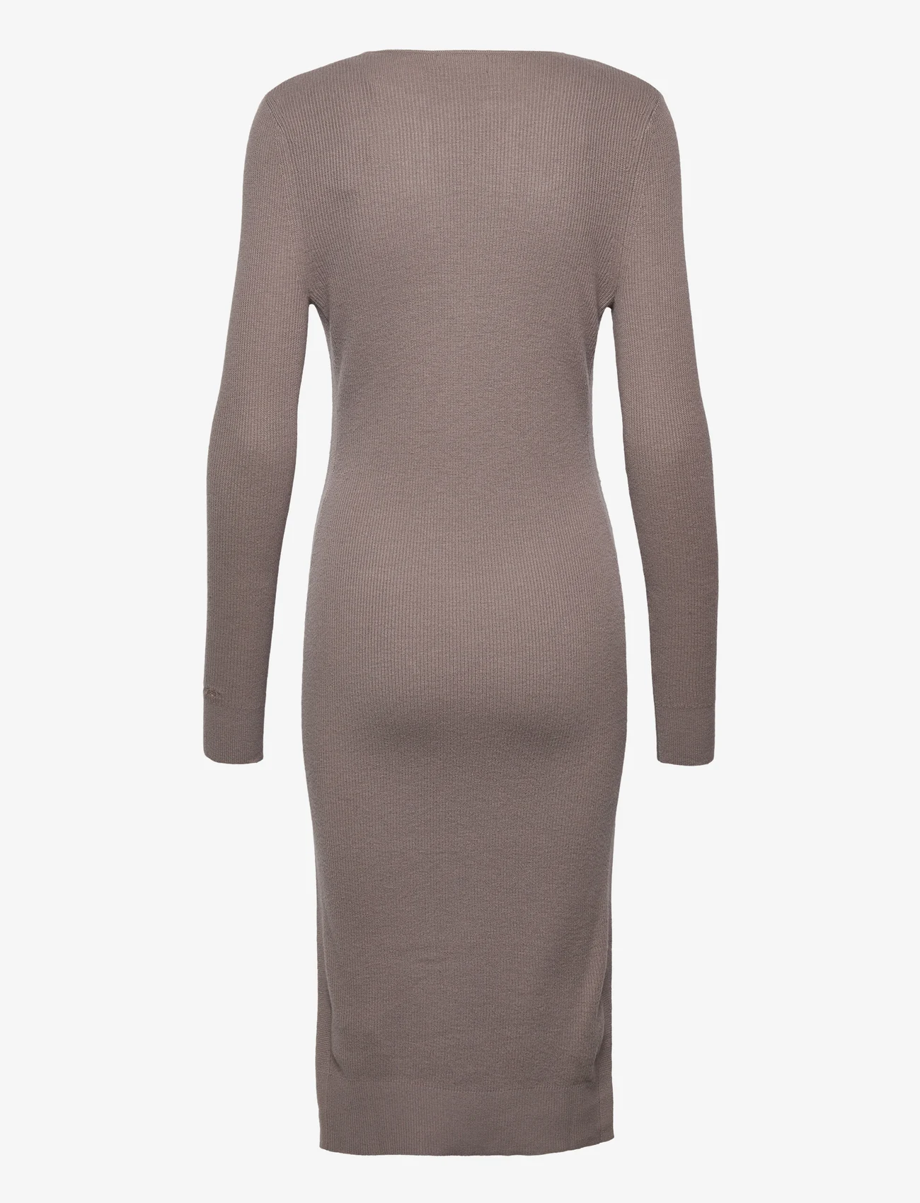 Calvin Klein Rib Open Neck Dress - Midi dresses Calvin Klein Rib Open Neck Dress - Midi dresses