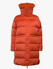 Calvin Klein - LUX SATIN PUFFER COAT - vinterjackor - deep orange - 1