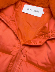 Calvin Klein - LUX SATIN PUFFER COAT - vinterjackor - deep orange - 3