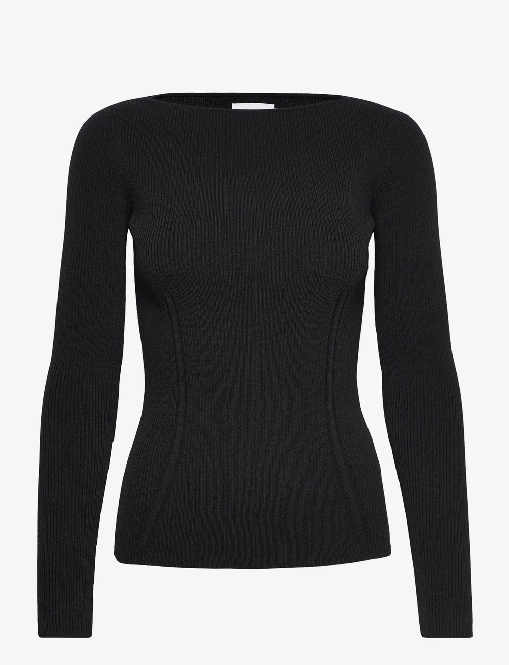 Calvin Klein Iconic Rib Open neck Sweater Ls knitwear shop at Booztlet