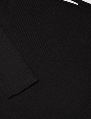 Calvin Klein - ICONIC RIB OPEN-NECK SWEATER LS - tröjor - ck black - 2