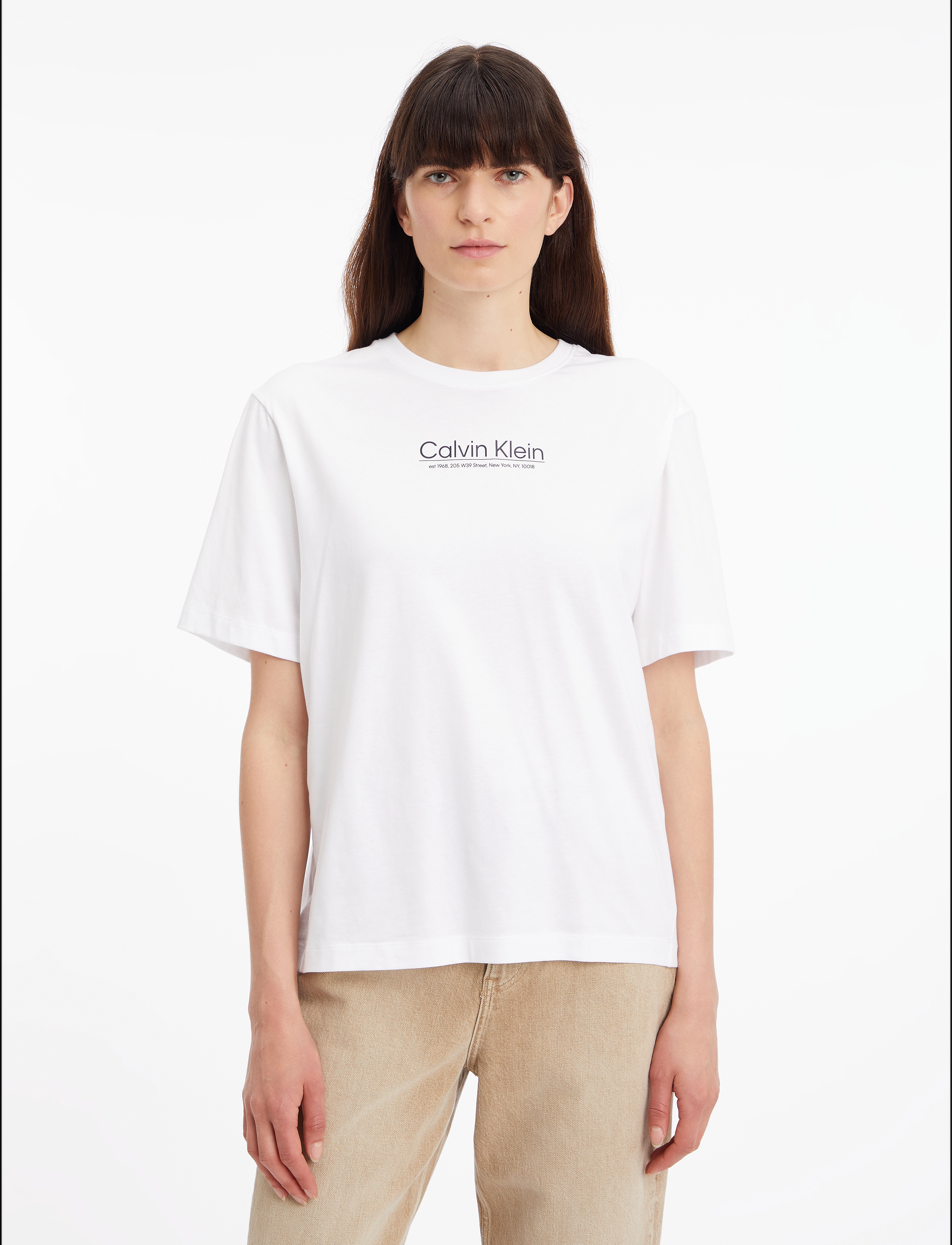 Calvin Klein - COORDINATES LOGO GRAPHIC T-SHIRT - bright white - 2