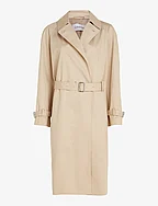 ESSENTIAL TRENCH COAT - WHITE CLAY
