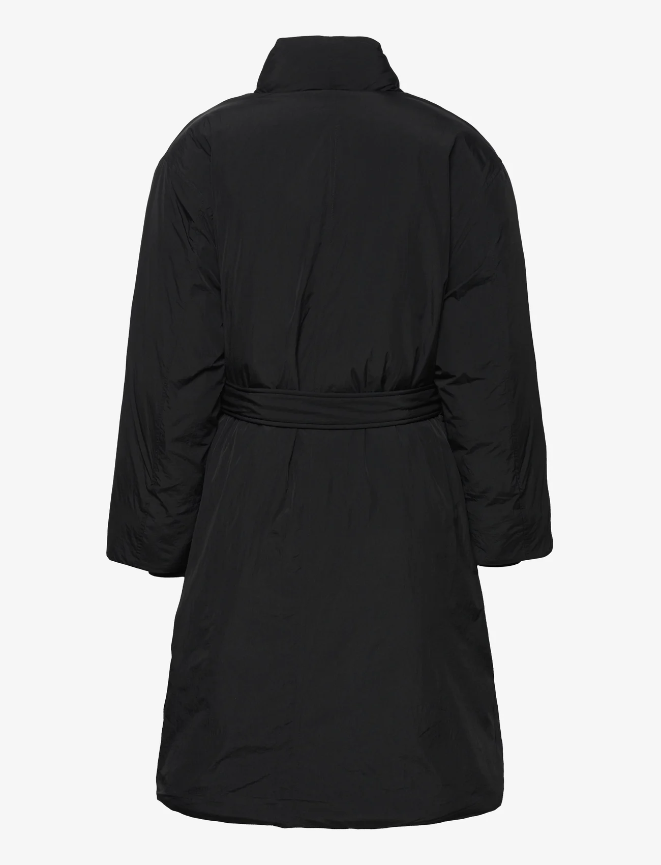Calvin Klein - LIGHT PADDED WRAP COAT - parka coats - ck black - 1
