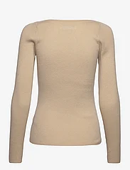 Calvin Klein - RIB SQUARE-NECK SWEATER LS - palaidinukės ilgomis rankovėmis - white clay - 1