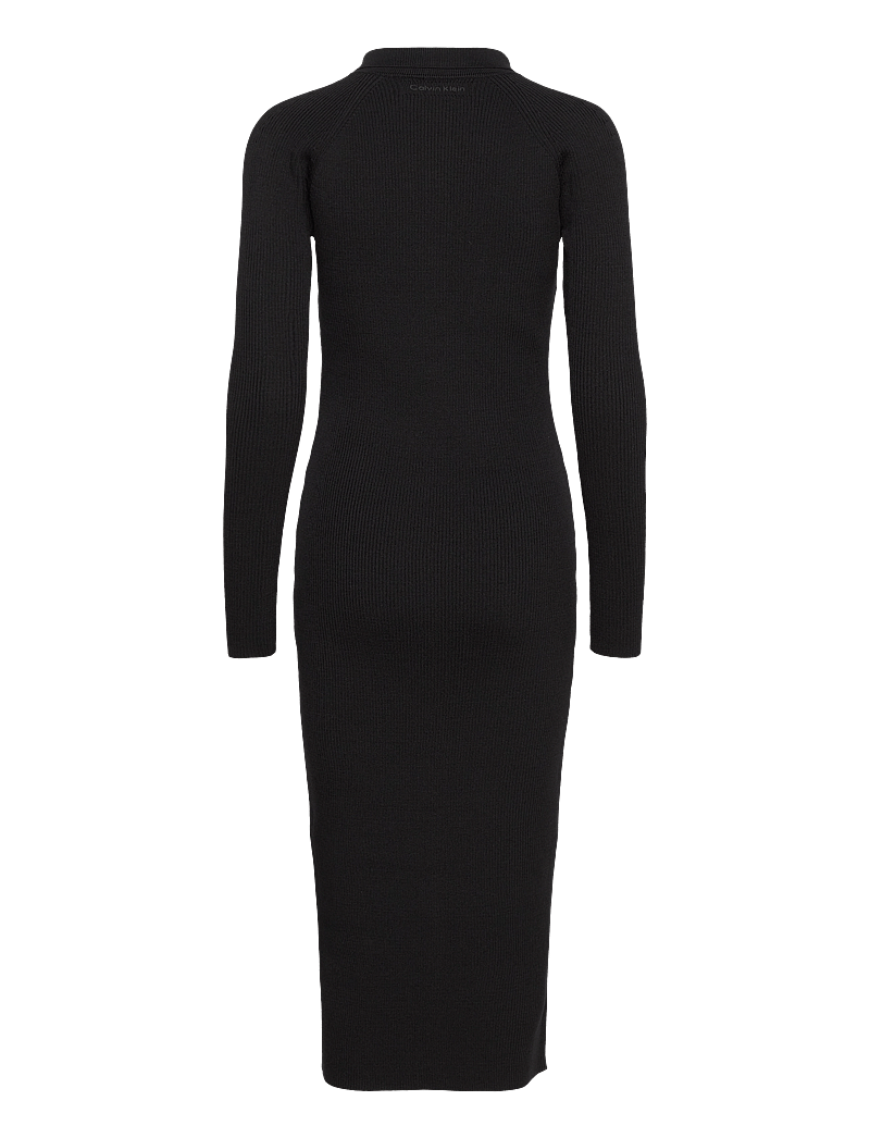 Calvin klein puff cheap sleeve midi dress