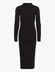 Calvin Klein - ICONIC RIB SHIRT MIDI DRESS - bodycon jurken - ck black - 1