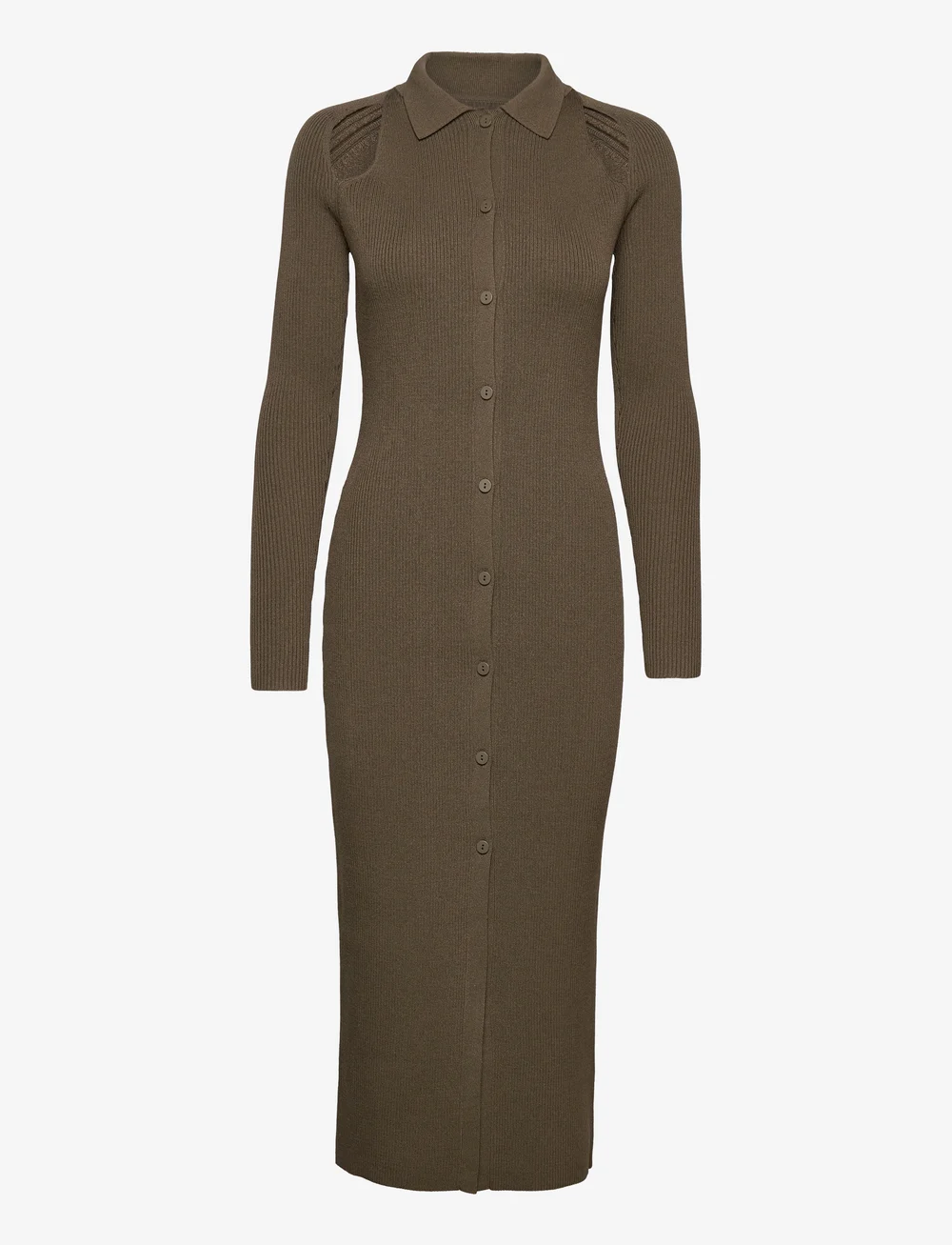 Calvin Klein Iconic Rib Shirt Midi Dress Midi dresses Boozt