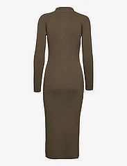Calvin Klein - ICONIC RIB SHIRT MIDI DRESS - bodycon dresses - willow green - 2
