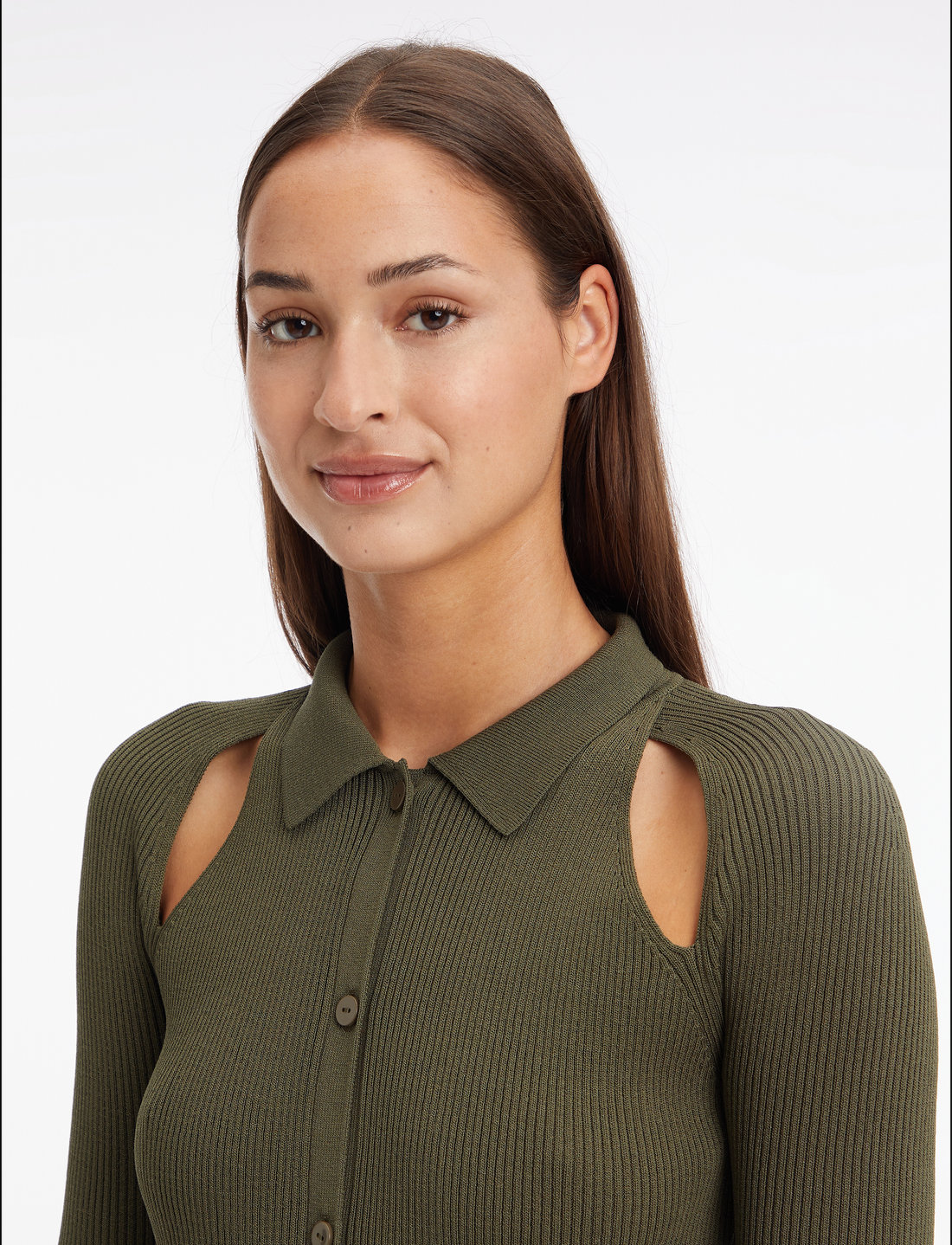 Calvin klein 2025 olive green dress