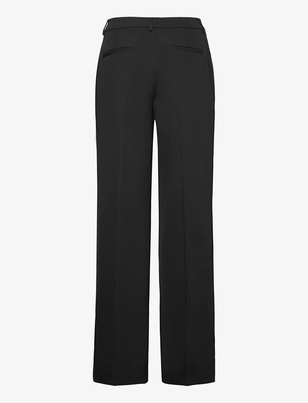 Calvin Klein - WOOL TWILL PLEATED STRAIGHT PANT - ballīšu apģērbs par outlet cenām - ck black - 1