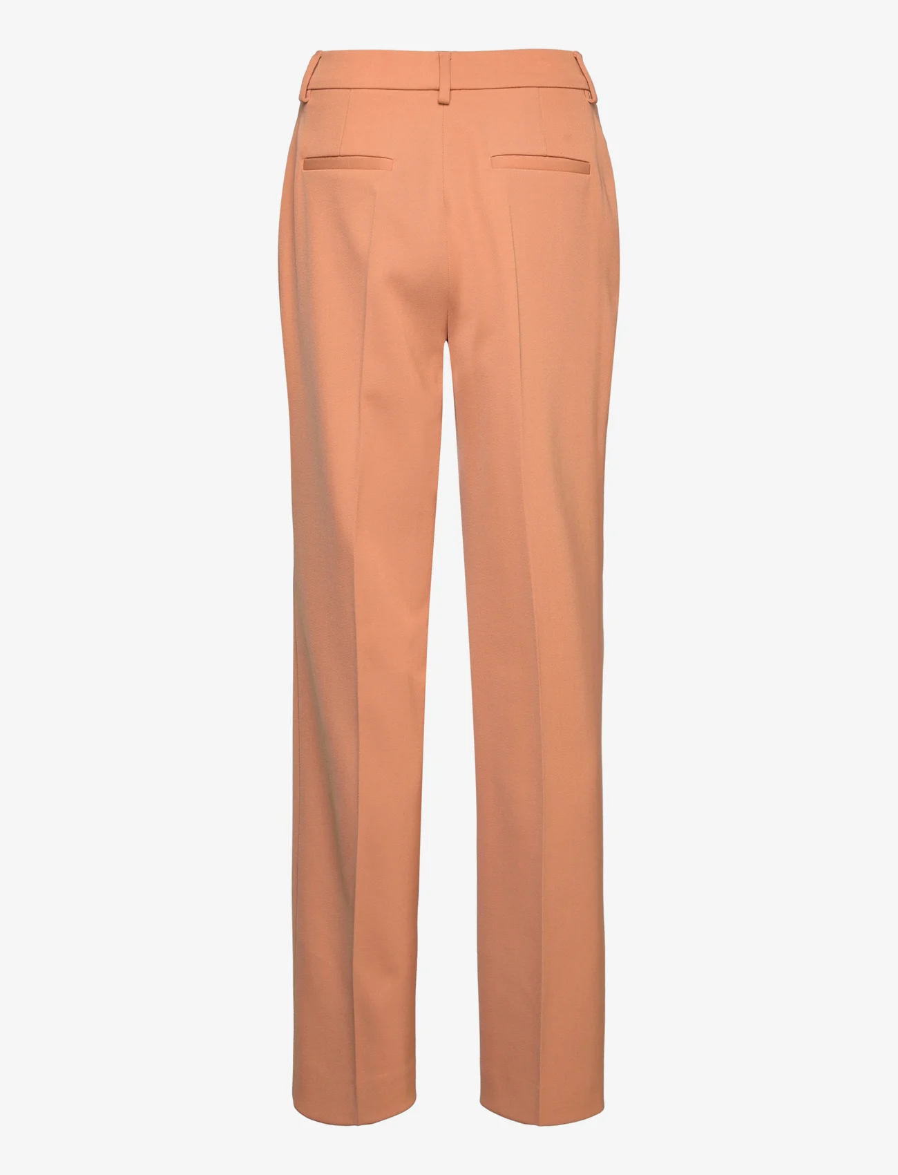 Calvin Klein - WOOL TWILL PLEATED STRAIGHT PANT - vakarėlių drabužiai išparduotuvių kainomis - pale terracotta - 1