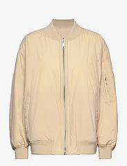 Calvin Klein - LIGHT PADDED QUILT BOMBER JACKET - light jackets - smooth beige / chalk - 0