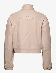 Calvin Klein - LEATHER CROPPED JACKET - forårsjakker - smooth beige - 1