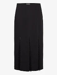 Calvin Klein - NET LAYERED INSERT MIDI SKIRT - midi skirts - ck black - 0