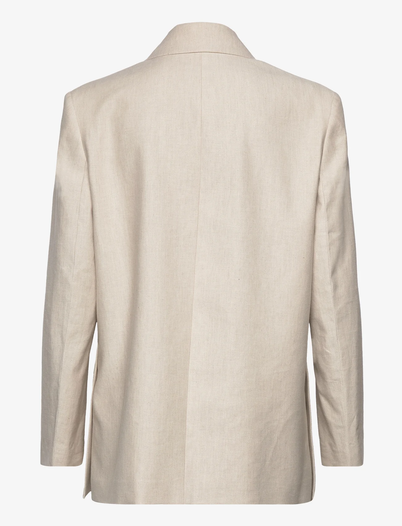 Calvin Klein - LINEN TAILORED BLAZER - party wear at outlet prices - smooth beige - 1