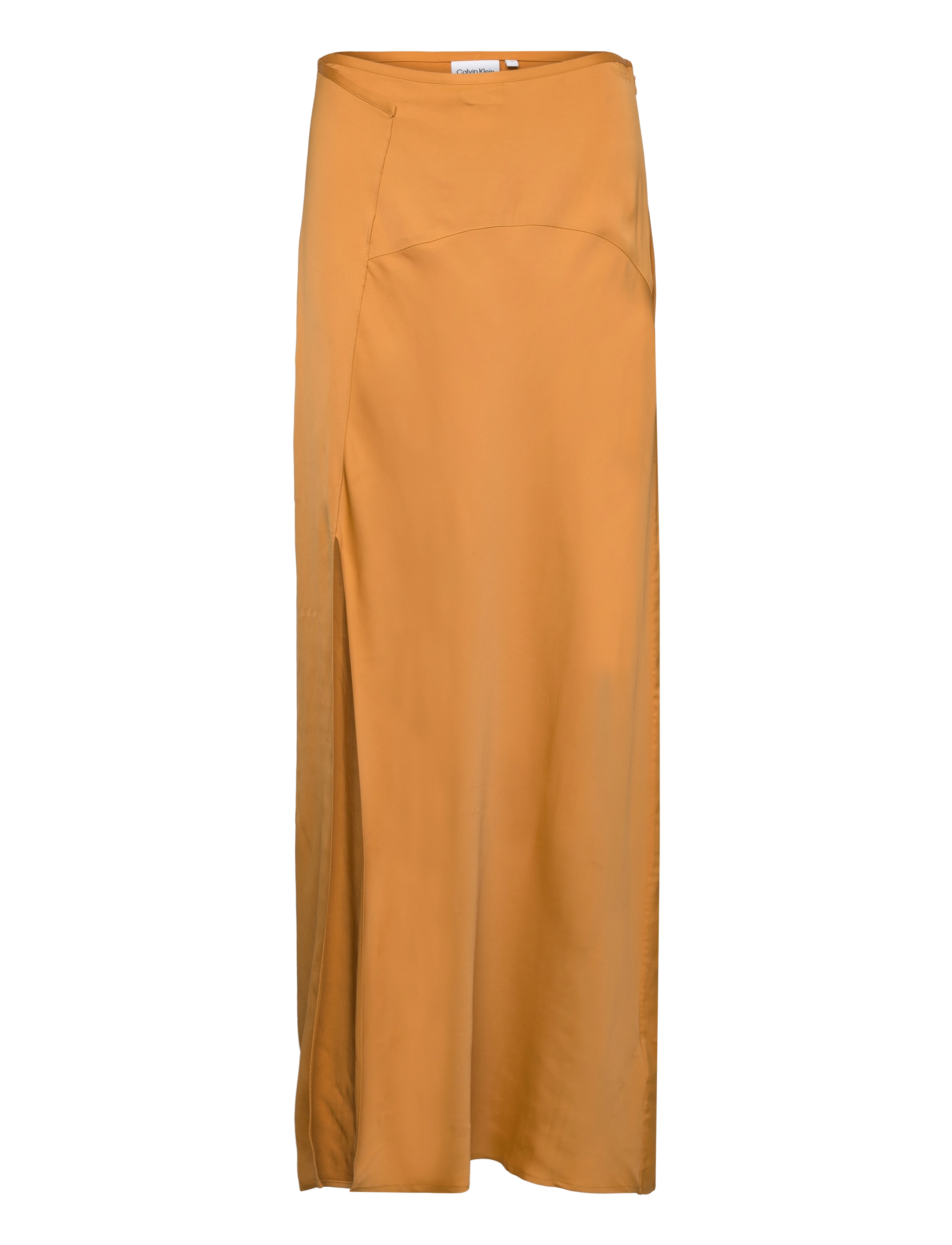 Calvin Klein SATIN VISCOSE MAXI SKIRT - Nederdele - VINTAGE GOLD / gold