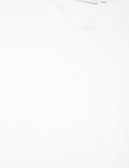 Calvin Klein - LINEN JERSEY C-NECK TOP SS - t-shirts - bright white - 2
