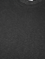 Calvin Klein - LINEN JERSEY C-NECK TOP SS - t-shirts - ck black - 2