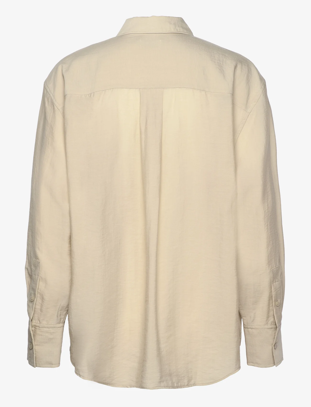 Calvin Klein - RELAXED SHEER TENCEL SHIRT - langermede skjorter - moss gray - 1