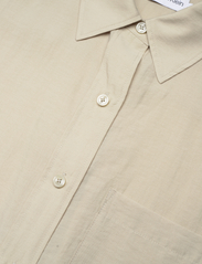 Calvin Klein - RELAXED SHEER TENCEL SHIRT - long-sleeved shirts - moss gray - 2