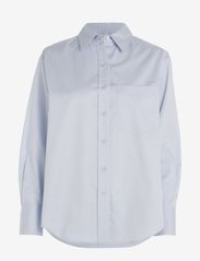 Calvin Klein - RELAXED COTTON SHIRT - marškiniai ilgomis rankovėmis - arctic ice - 0