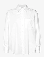 RELAXED COTTON SHIRT - BRIGHT WHITE