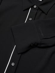 Calvin Klein - CREPE TIPPING MIDI SHIRT DRESS - särkkleidid - ck black - 2