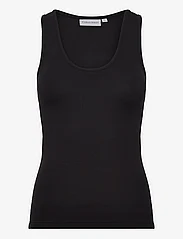 Calvin Klein - MODAL RIB TANK - topy bez rękawów - ck black - 0
