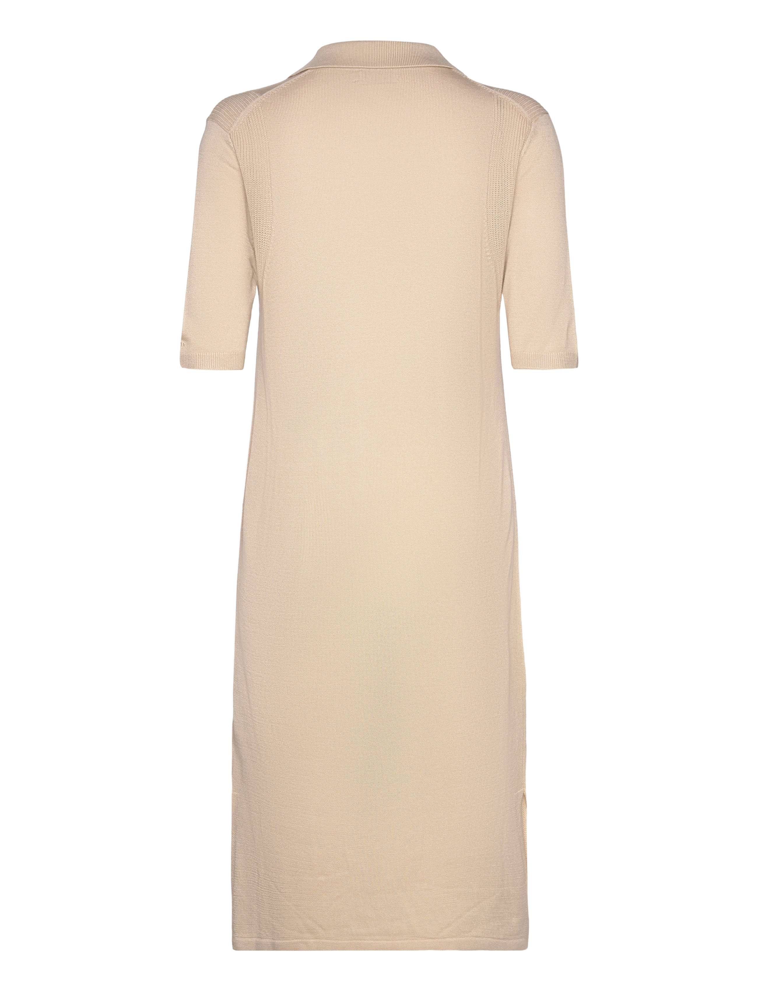 Calvin Klein - LYOCELL BLEND POLO DRESS SS - smooth beige - 1