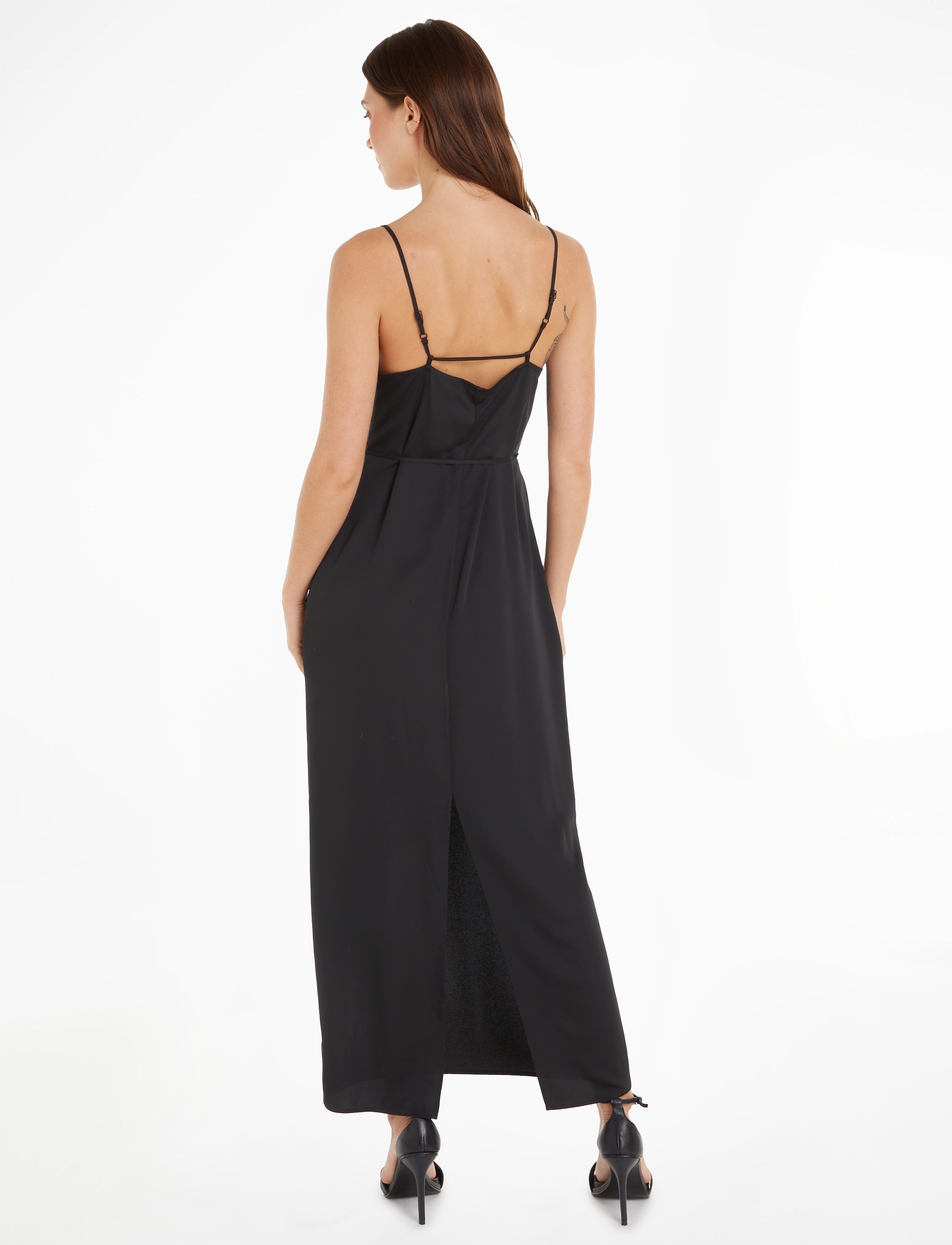 Calvin Klein - RECYCLED CDC MIDI SLIP DRESS - slip kjoler - ck black - 3