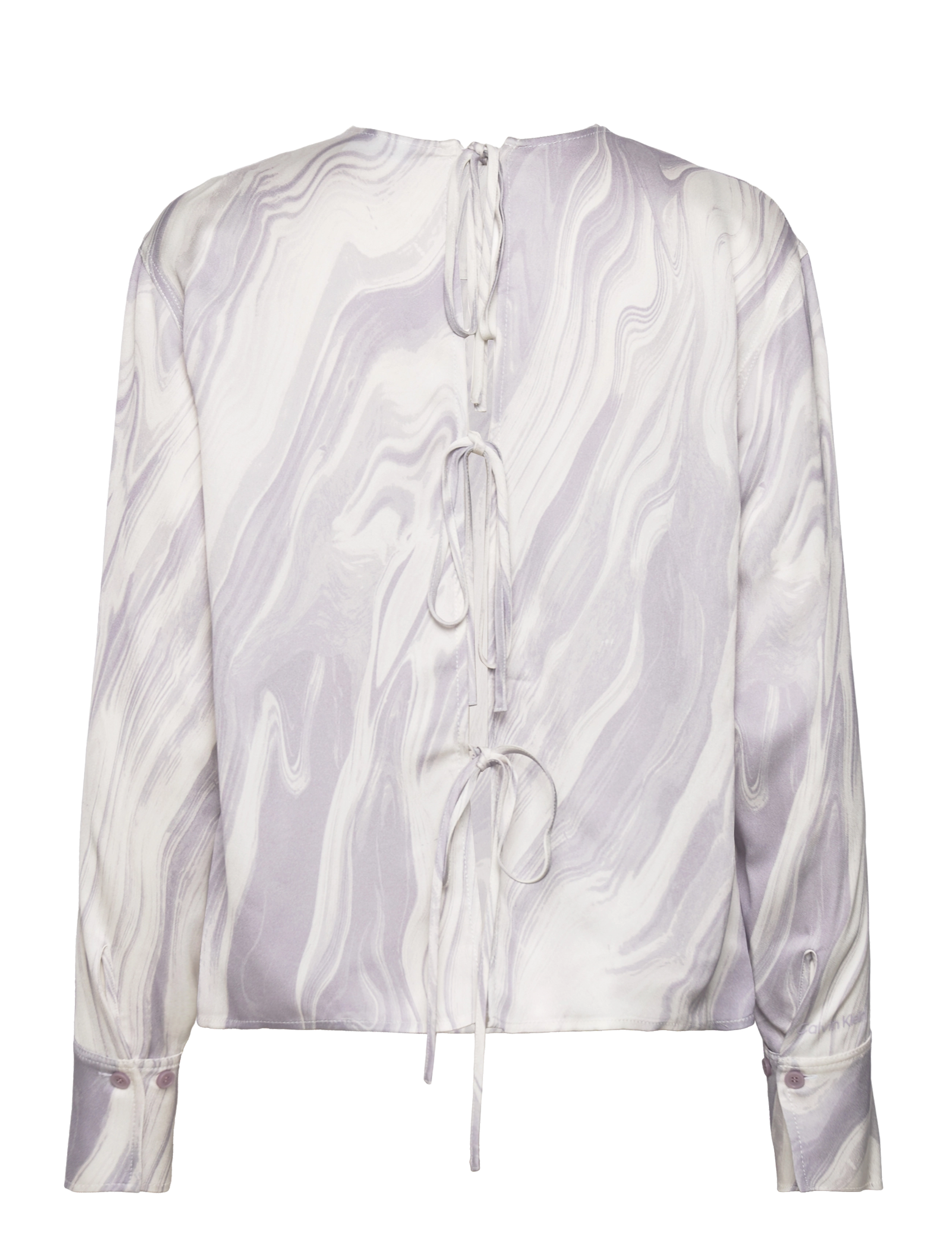 Calvin Klein - SHINE VISCOSE LS TOP - langärmlige blusen - brushstroke fade / lilac dusk - 2