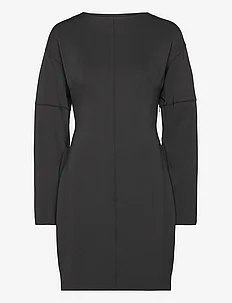TECHNICAL KNIT LS FITTED DRESS, Calvin Klein