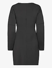 Calvin Klein - TECHNICAL KNIT LS FITTED DRESS - krótkie sukienki - ck black - 1