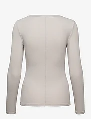 Calvin Klein - MODAL RIB SCOOP NECK LS TOP - langärmlige tops - silver gray - 1