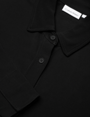 Calvin Klein - FLUID JERSEY SHIRT LS DRESS - kreklkleitas - ck black - 2
