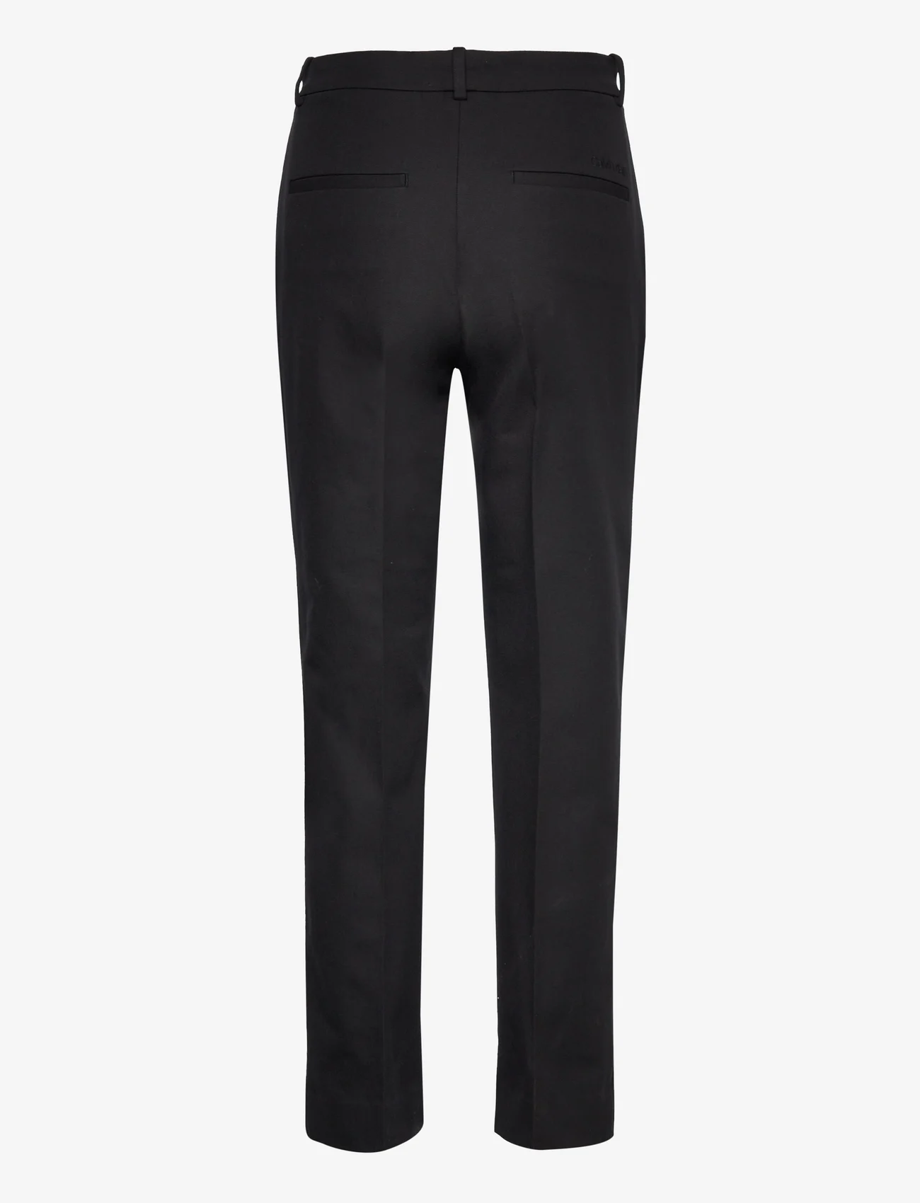 Calvin Klein - STRETCH GABARDINE SLIM CROPPED - kitsalõikelised püksid - ck black - 1
