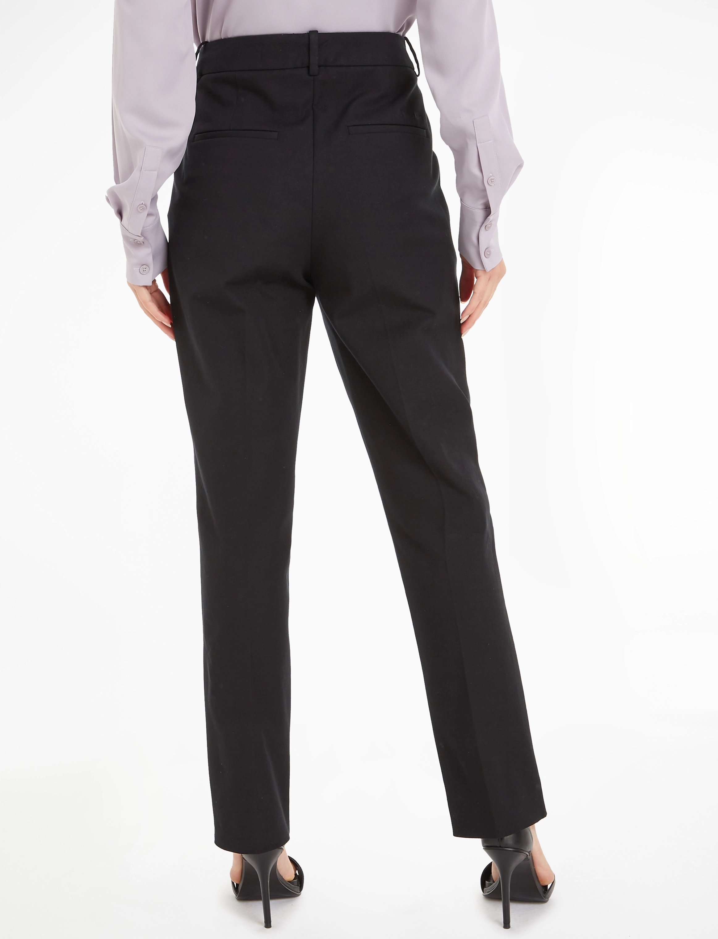 Calvin Klein - STRETCH GABARDINE SLIM CROPPED - ck black - 3