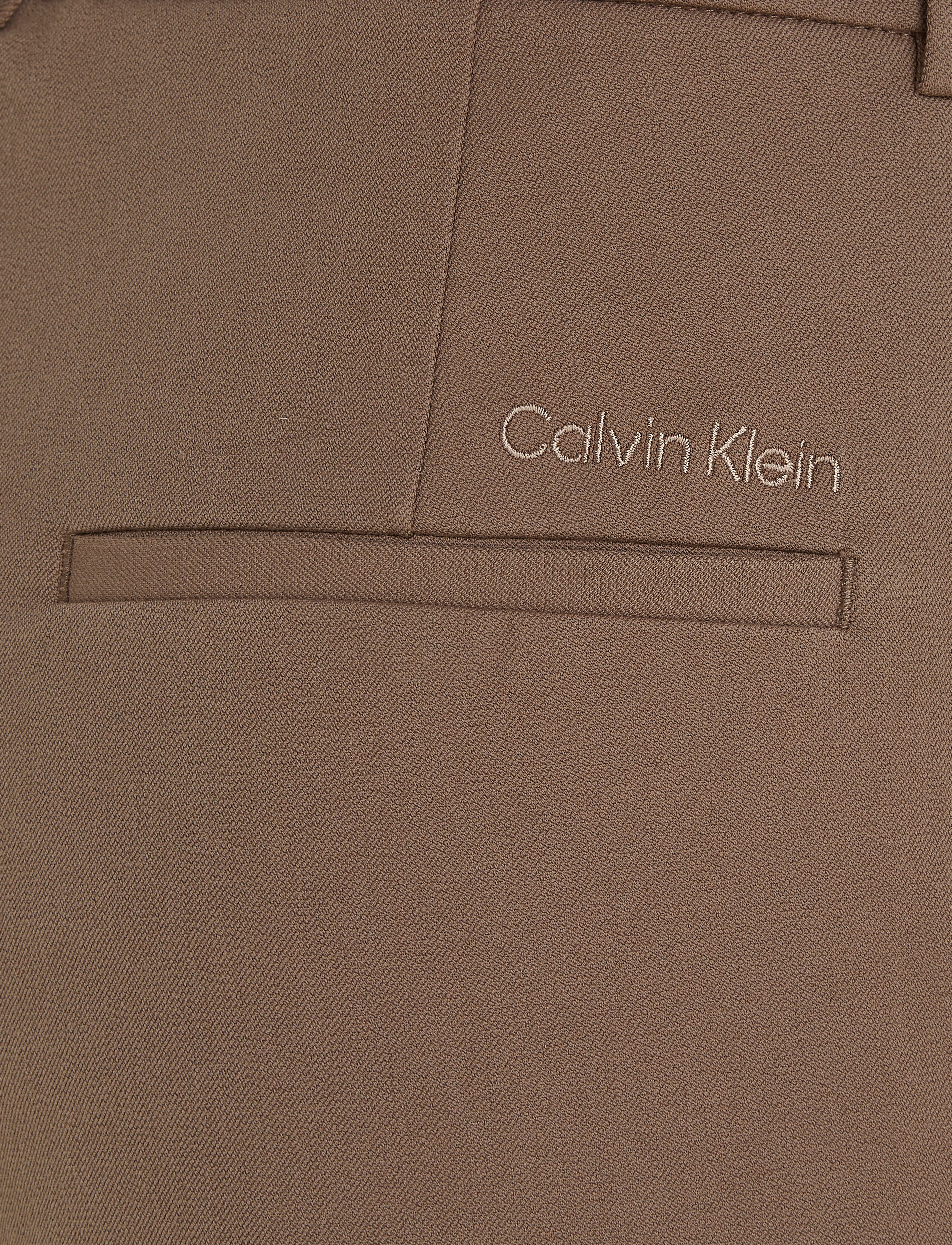 Calvin Klein - STRETCH GABARDINE SLIM CROPPED - cool earth - 5