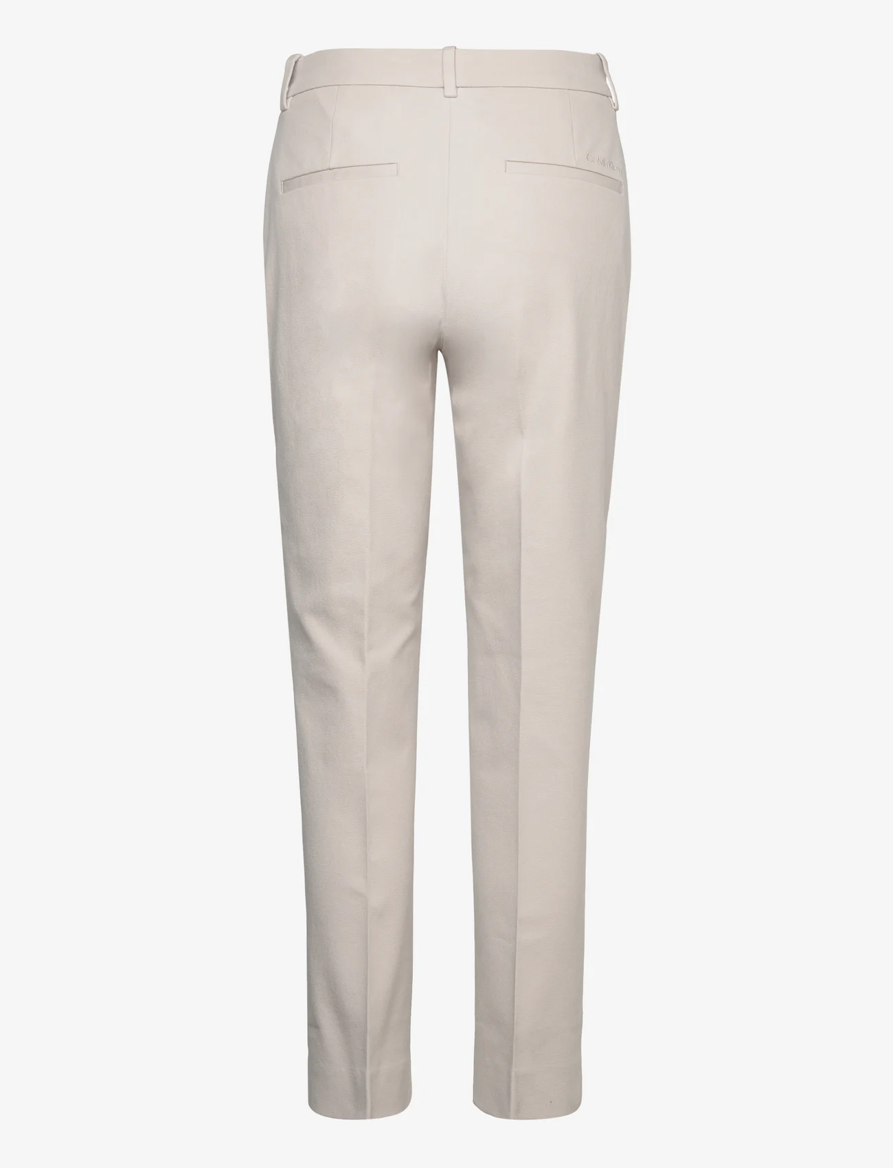Calvin Klein - STRETCH GABARDINE SLIM CROPPED - slim fit trousers - silver gray - 1