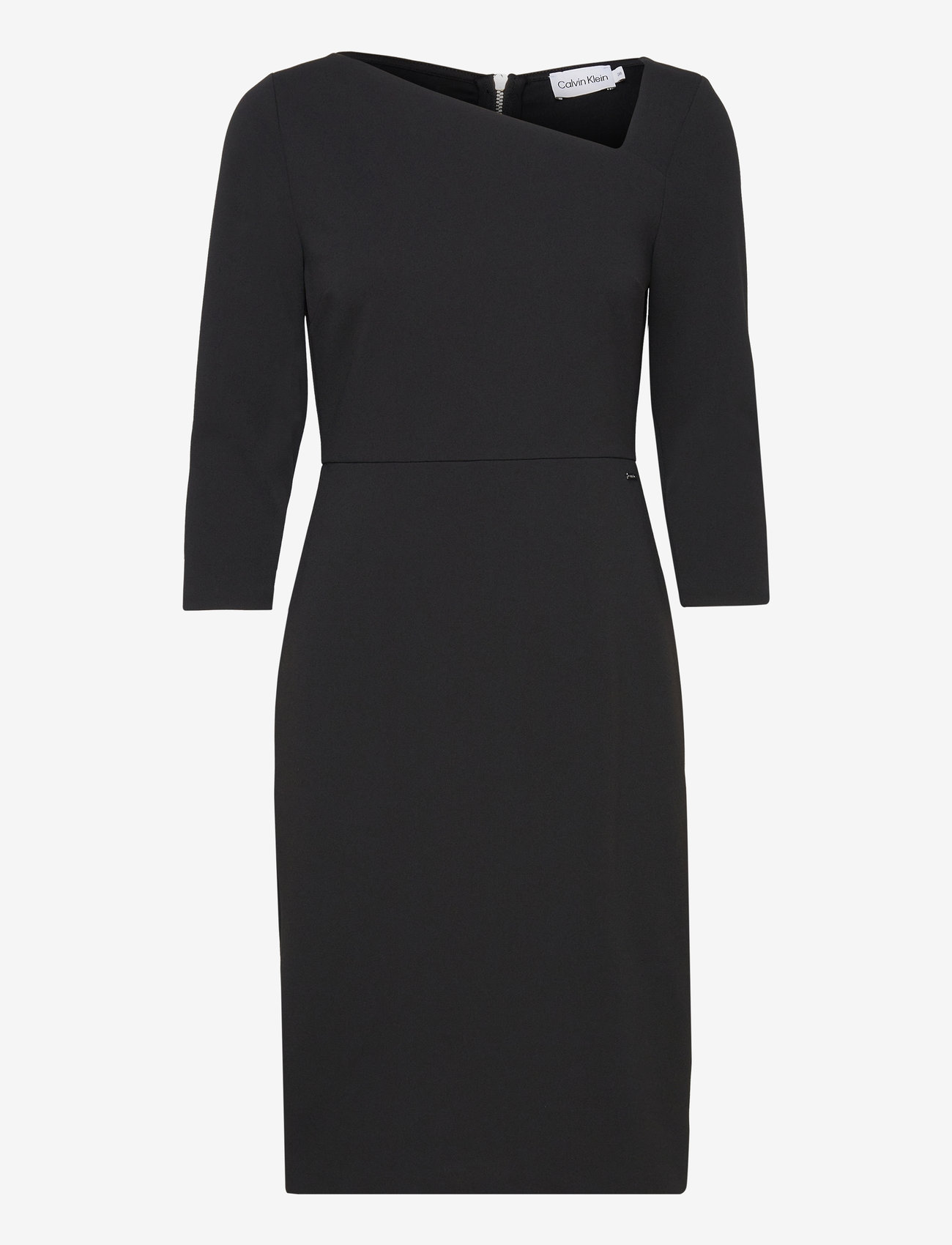 navy blue dress for baby girl Calvin Klein 205W39NYC by Raf Simons Red Asymmetrical Dress with Fring –  PauméLosAngeles main image 1