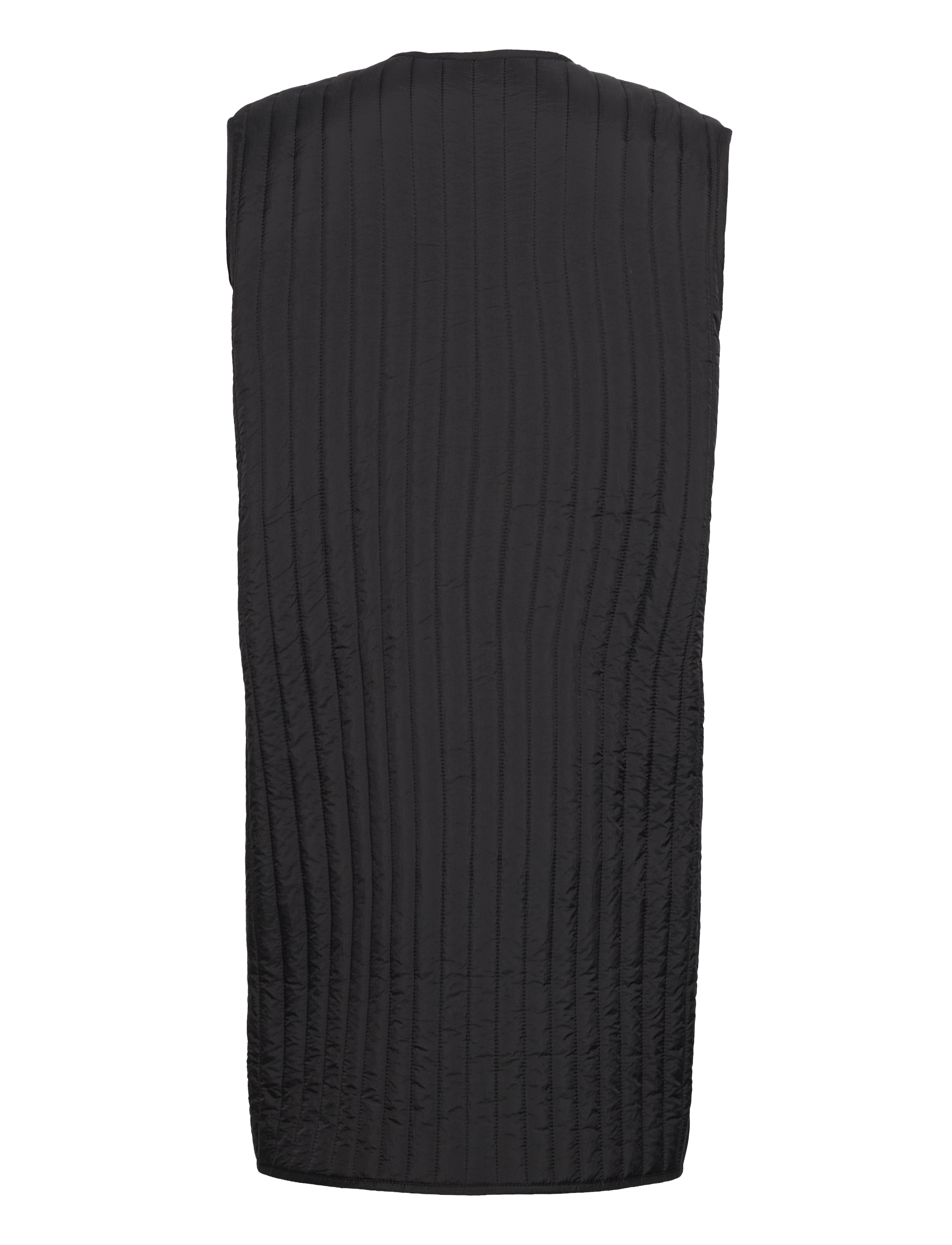 Calvin Klein - LW VERTICAL QUILTED LONG VEST - dunveste - ck black - 1