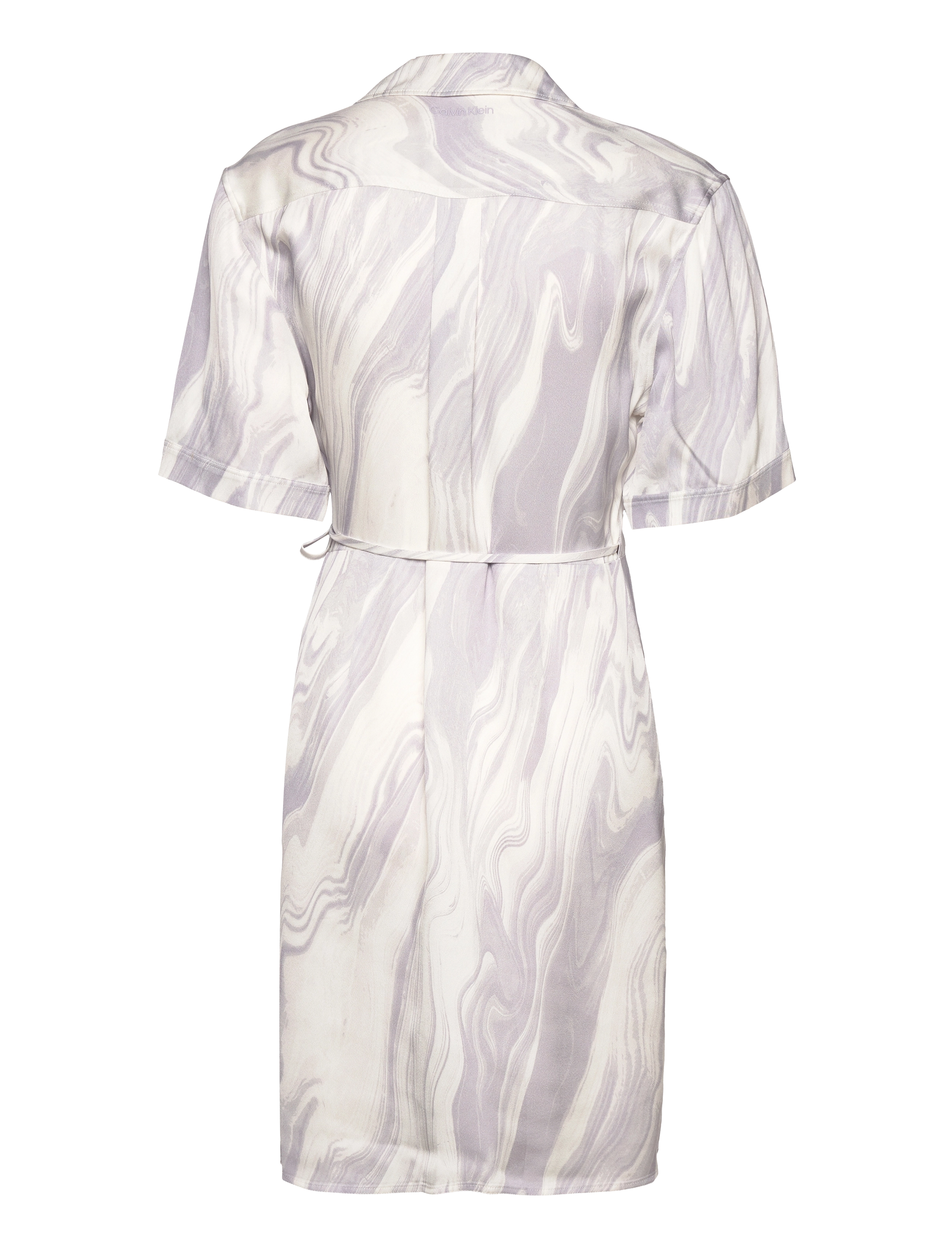 Calvin Klein - SHINE VISCOSE WRAP DRESS - skjortekjoler - brushstroke fade / lilac dusk - 2