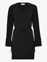 Calvin Klein - STRUCTURE TWILL LS DRESS - krótkie sukienki - ck black - 0