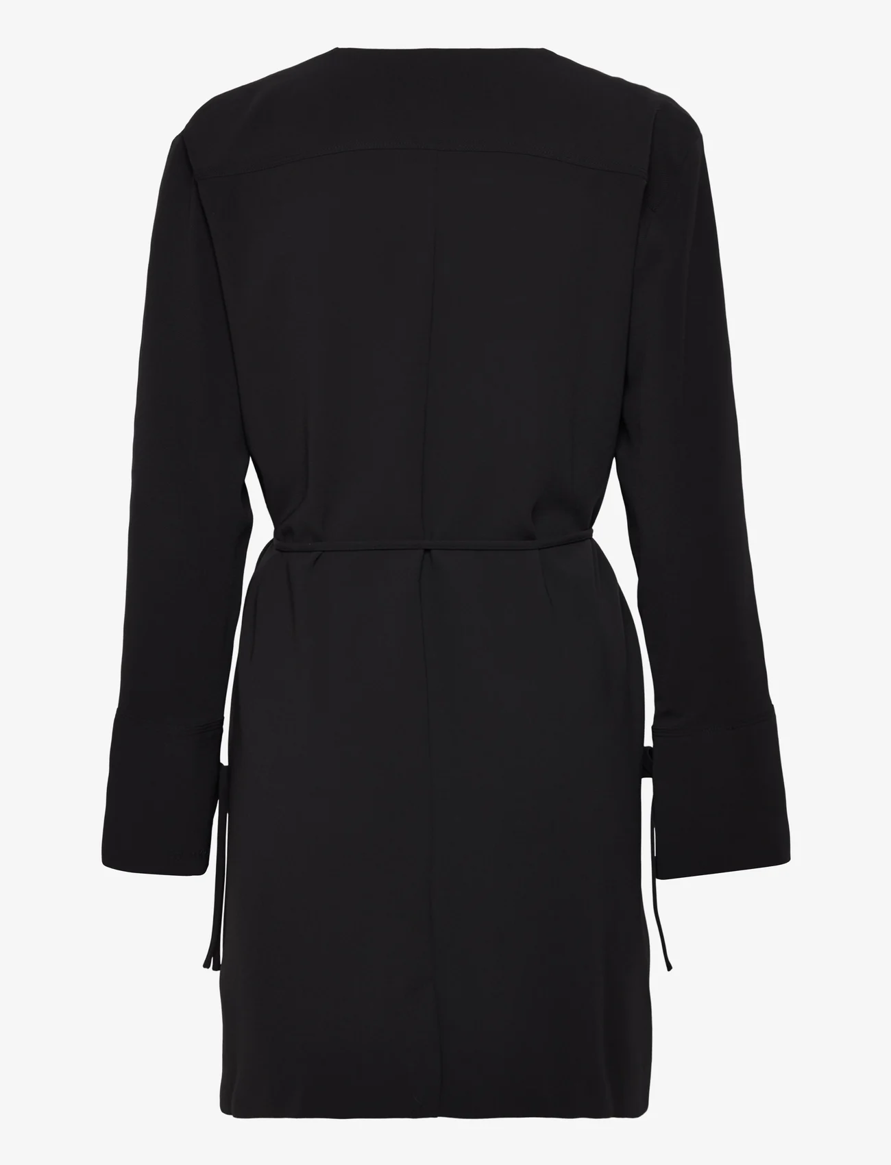 Calvin Klein - STRUCTURE TWILL LS DRESS - vasarinės suknelės - ck black - 1