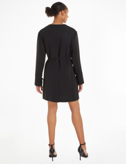 Calvin Klein - STRUCTURE TWILL LS DRESS - krótkie sukienki - ck black - 3