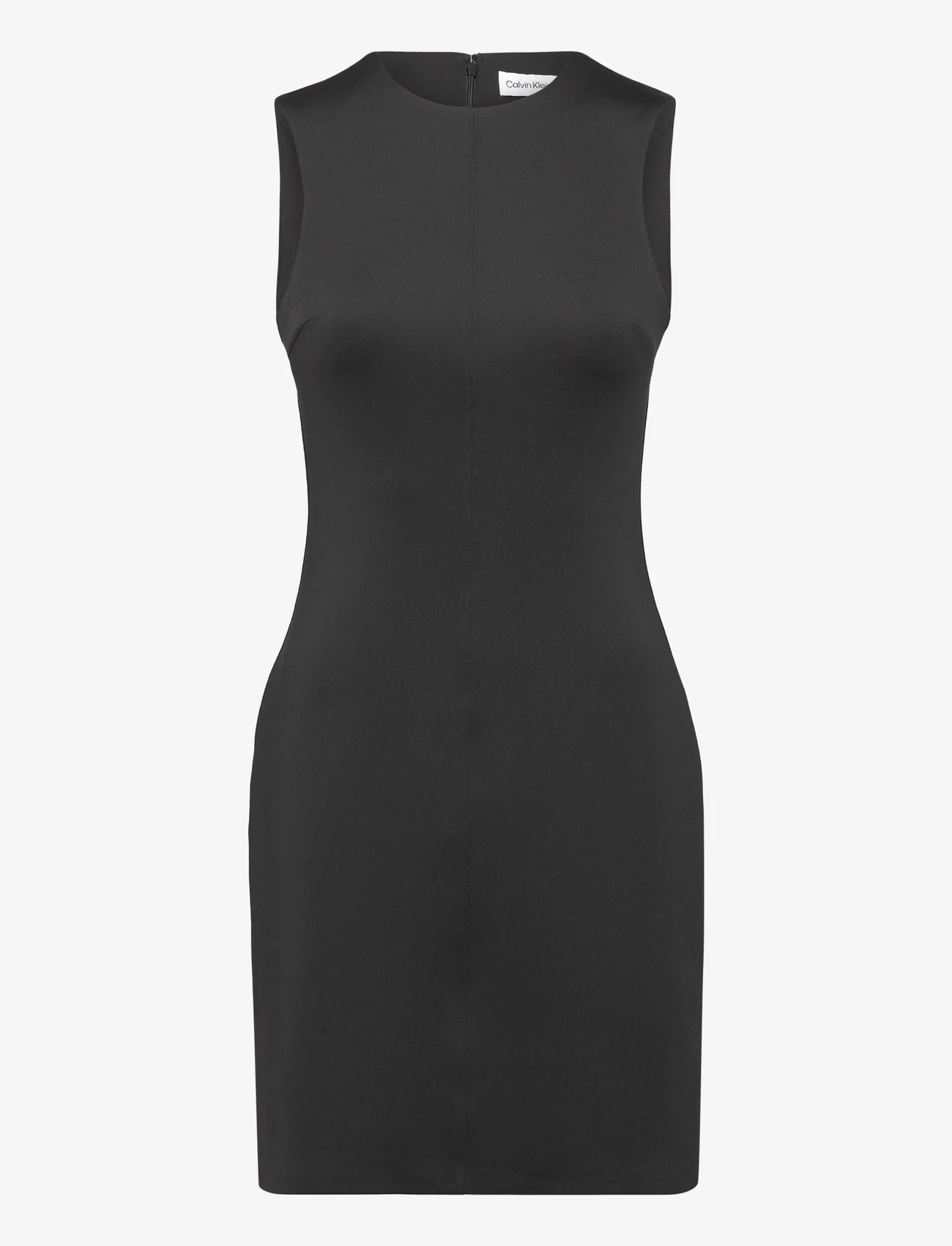Calvin Klein - TECHNICAL KNIT MINI TANK DRESS - peoriided outlet-hindadega - ck black - 0